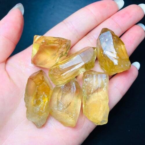 Natural raw mineral stone rose quartz amethyst minerales citrine healing crystal stones and cr Tumbled stone & stone craft & gem