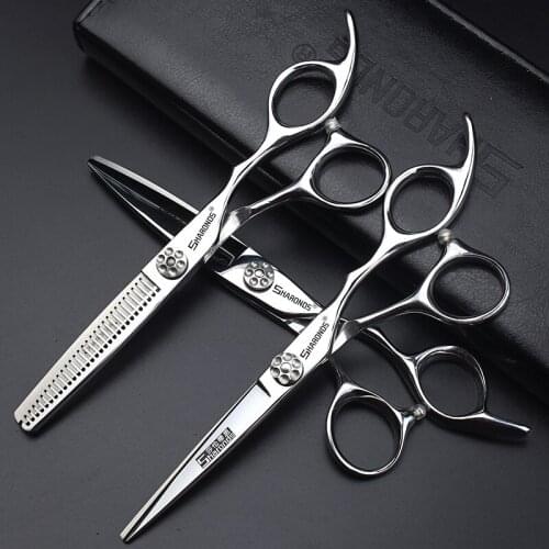 Non-marking thinning teeth scissors 6 inch flat cut hair salon stylist special hairdressing scissors professional hair trimming