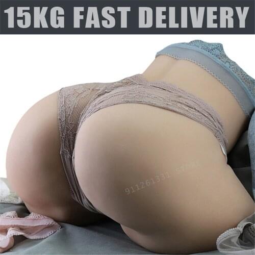15KG Super Feel 1:1 Realistic Big Ass Sex Doll Half Body Sexdoll Real Vagina Anul Pussy Dual Channel Male Masturbator Masturbate