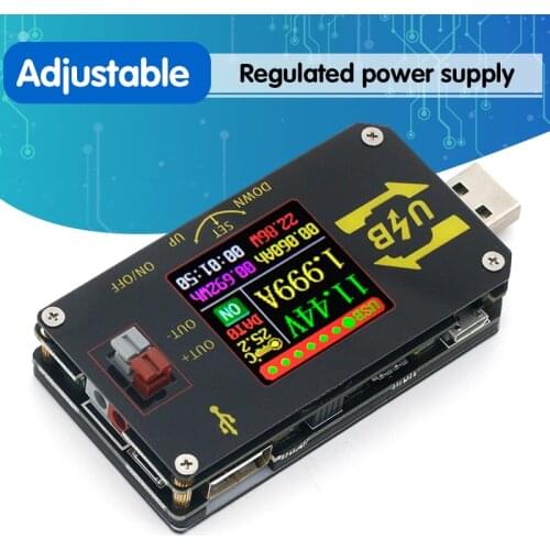 XY-UDP Digital USB DC DC Converter CC CV 0.6-30V 5V 9V 12V 24V 2A 15W Power Module Desktop Adjustable Regulated power supply