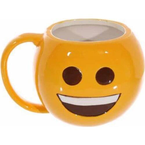 Cute Yellow Face Ceramics Mugs coffee mug Milk Tea office Cups Drinkware the Best birthday Gift