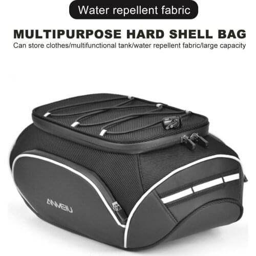 Bicycle 13L Carrier Bag Bike Rack Pannier Trunk Basket Back Seat Shelf Pouch Cycling Luggage Shoulder Handbag Bike Rear Bag