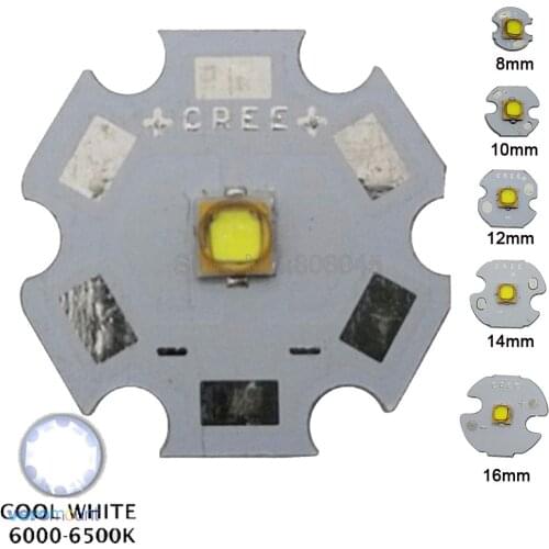 10x 5W LG3535 High Power LED Lighting Emitter Diode Cool White 6000-6500K with 8mm/12mm/14mm/16mm/20mm PCB DC3.2-3.4V 1500mA