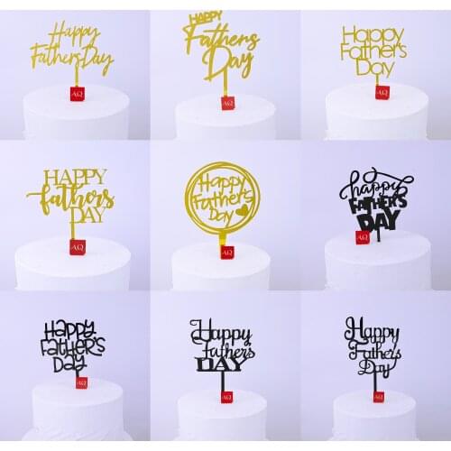 New Fathers Day Acrylic Cake Topper Dad Birthday Cake Topper For Daddy Birthday Party Cake Decorations