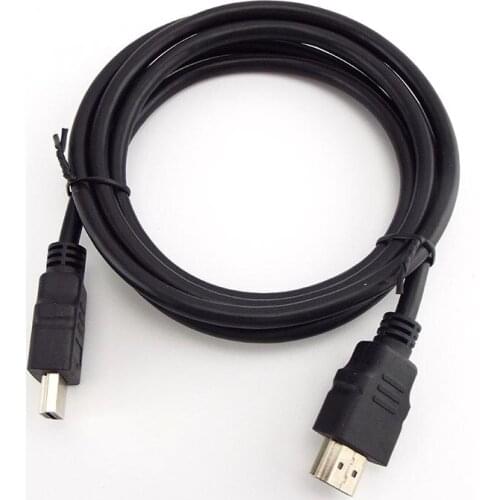 1.5M HDMI-compatible Cable Version 1.4 HD 720 1080P HDMI-compatible Connector Adapter Wire PC TV Black L19