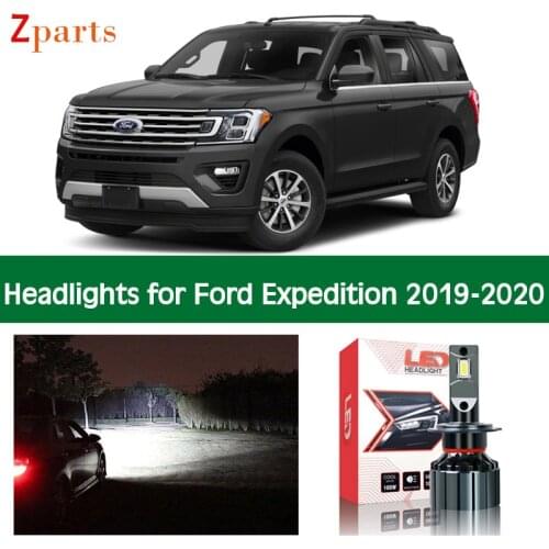1 Pair Car Bulbs For Ford Expedition 2019 2020 LED Headlight Canbus Headlamp Low High Beam Auto Lighting Lamp Accessories Part
