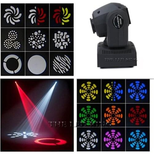 2 Pcs Mini Spot 60W 90W LED Moving Head Light With Gobos High Brightness DMX512 DMX 9/11 Channels Professional Led Stage Light