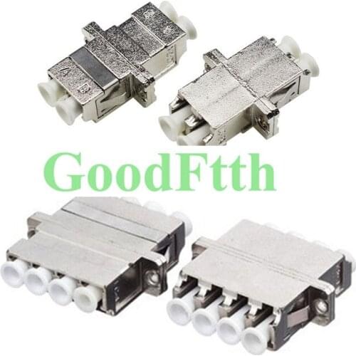 Fiber Adapter Adaptor Coupler LC-LC Metal Housing Zirconia Ceramic Sleeve GoodFtth 100pcs/lot