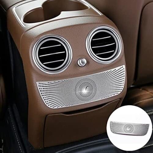 Car Rear Exhaust Vent Speaker Horn Cover Decorative for Mercedes-Benz C-Class E-Class GlC W205 W213 X253