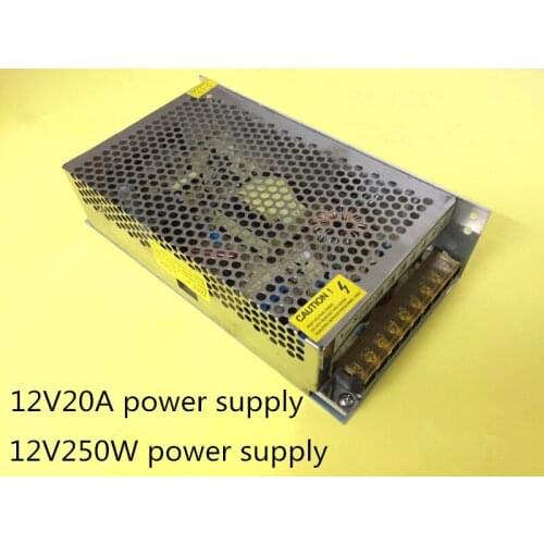 3D printer 12V20A switch power supply 12V250W monitoring LED module power mute for K200