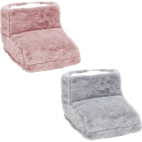 USB Electric Heating Foot Shoes Shawl Warmer Pad Detachable Washable Ports Heated Slippers Foot-warmers for Adults Men Women