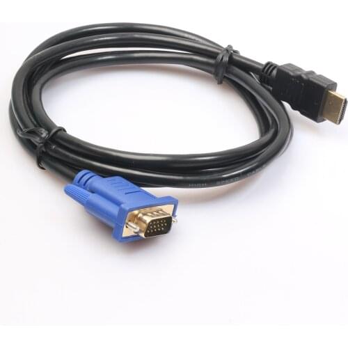 SOONHUA 5m HDMI Cable HDMI Male To VGA Male 1080P HD Cable Video Adapter