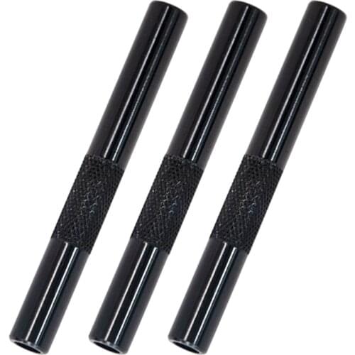 3PCS/lot 70mm Metal Snuff Snorter Hose Tube Sniffer Aluminum Pen Style Snuff Snorter Dispenser Smoke Pipe Accessories LXAF