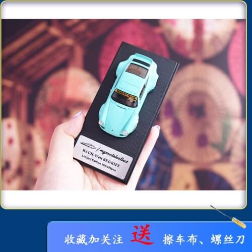 1/64 MC Tiffany Blue 930 Car Model RWB Low Tail Chameleon Wide-Body Models