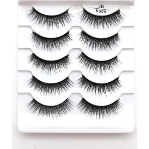 New 5 pairs natural false eyelashes fake lashes long makeup 3d mink lashes eyelash extension mink eyelashes for beauty