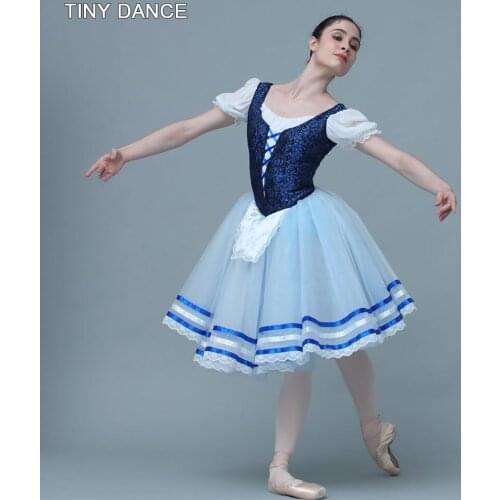 Girls and Women Customized Romantic Tutu Skirt Short Sleeve Gissel Ballet Dance Tutu Leotard Dress Ballerina Costumes B20011