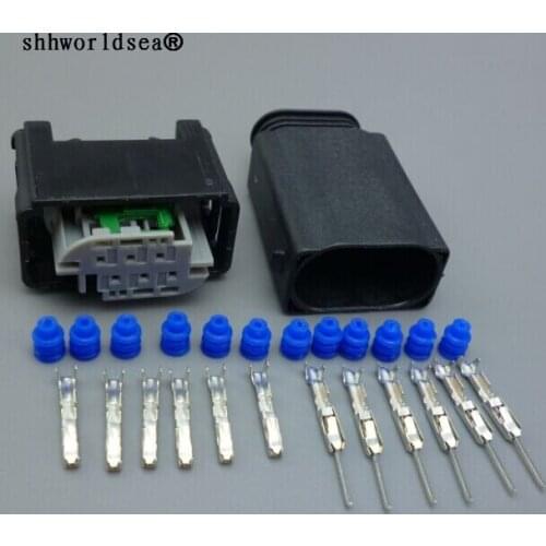 Shhworldsea 0.6mm 6 Pin 1-967616-1 7M0 973 119 Female Male Accelerator Pedal Plug For BENZ BMWThrottle Valve Sensor Connector