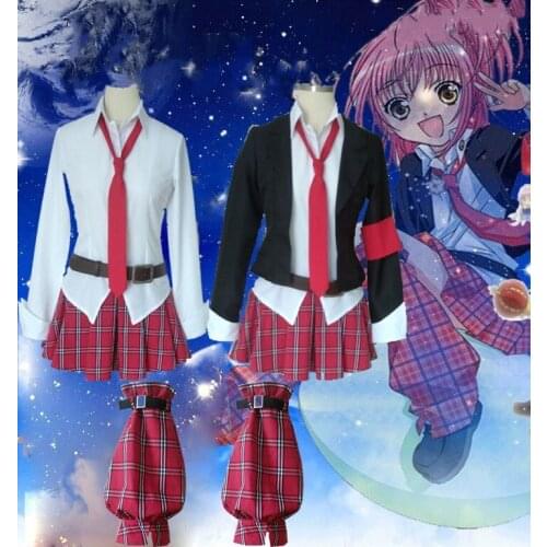 Shugo Chara!Hinamori Amu Cosplay Costume JK School Uniform Daily Suits Halloween Costumes for Women Anime Clothes Custom Made