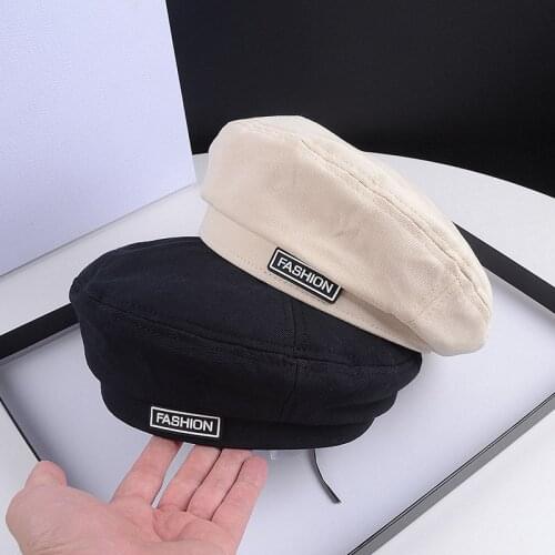 Fabric Solid Women Berets Cap Adjustable Spring Autumn Winter Vintage Hat for Young Girl Fashion Accessories Outdoor Wholesale