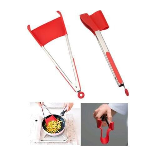 New Multifunction 2-in-1 kitchen spatula and tongs