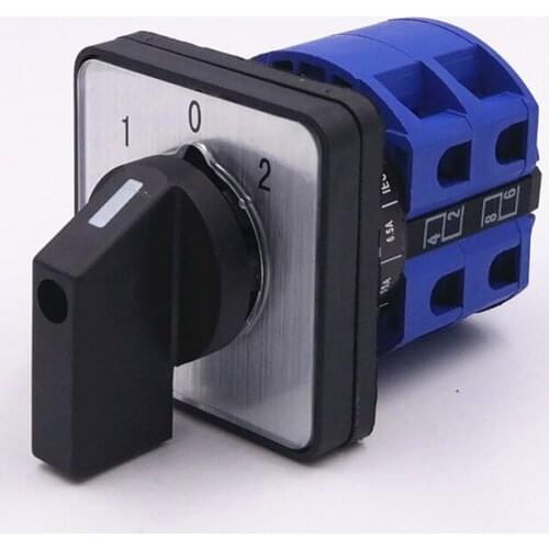 AC DC 440V 25A Universal Changeover Rotary switch Motor reversing Controller Reverse rocker switches 8-Pin 3 positions ON-OFF-ON