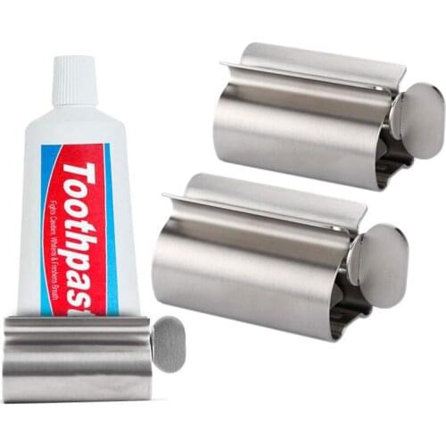 Stainless Steel Toothpaste Tube Squeezer Multifunctional Toothpaste Squeezer Dispenser Toothpaste Tube Wringer Seat Holder Stand