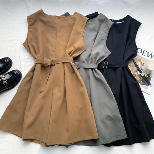 Summer 2021 New Female Versatile Sleeveless Jumpsuit Wide Leg Pants Casual For Women Fashion Black Causal Short Rompers Clothes