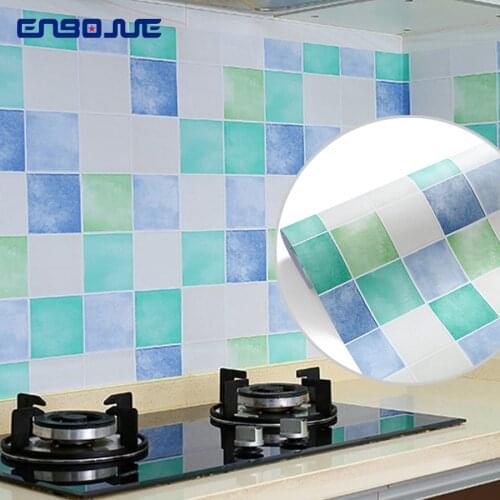 Kitchen Oil-proof Sticker Waterproof Self-adhesive High Temperature Stove Wallpaper Toilet Bathroom Tile Renovation Wall Sticker