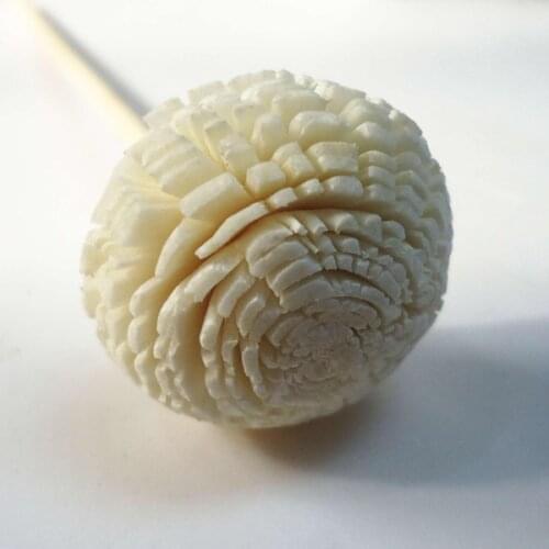 1000 pcs /lot Handmade sola wood flowers for fragrance diffuser and home decor with 12cm Rope or rattan reed sticks Top quality