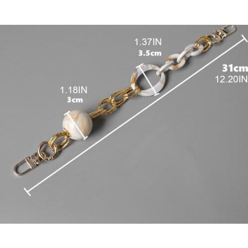 28GD Acrylic Short Strap Replacement for Handmade Beach Bag Bucket Handbags Top Handle Bags