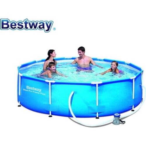 56416 Bestway 366*76cm Frame Swimming Pool No Filter 12'*30" Outdoor Above Ground Thick Paddling Pool-pond