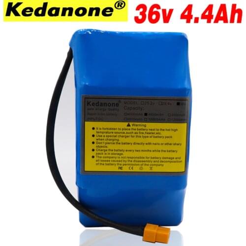 100% NEW KEDANONE 10S2P 36v rechargeable lithium-ion battery 4400 mAh 4.4AH battery pack for self-suction hoverboard unicycle