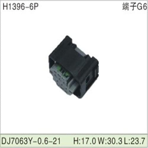 Free shipping 500pcs DJ7063Y-0.6-21 6Pin 0.6mm AMP Car Electrical Wire Connectors for VW,BMW,Audi,Toyota,NISSAN AND other