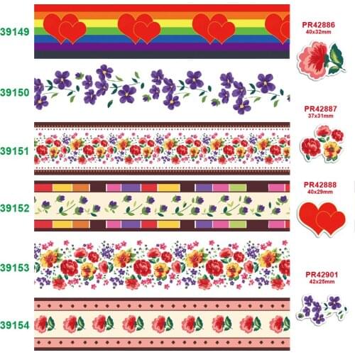 Free shipping characters printed grosgrain ribbon 39149