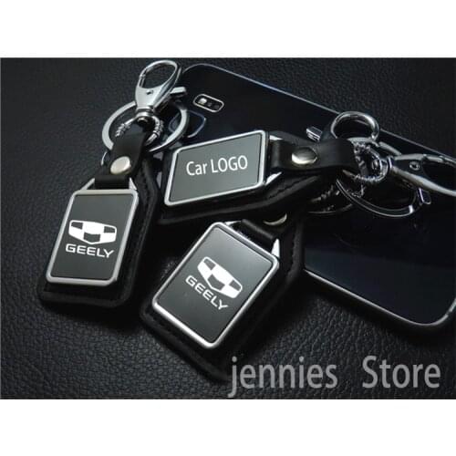 For Geely Emgrand X7 EC7 Atlas Boyue CK2 GC6 Parts LC Car trinket Car accessories Key Keyring Metal Car Leather KeyRing Keychain