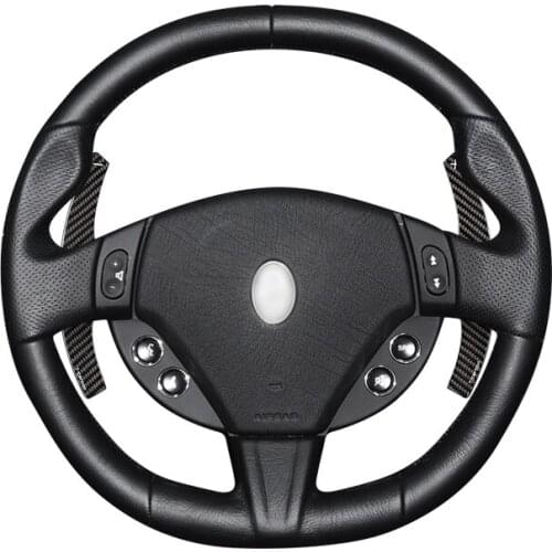 Black Carbon fiber Replaceable shift paddle Car interior For Maserati GT