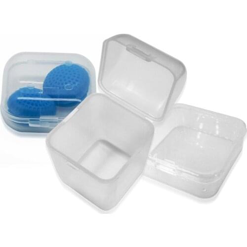 1 / 5 / 10Pcs Plastic Storage Box Case Hard Cover Earplugs Pill Capsule Storage Boxes for Battery Button Cell Case Organizer