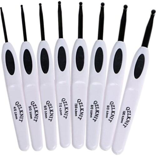 Imzay Knitting Tools Sweater Needles Stainless Steel Hand Sewing Set Color Sweater Knit Crochet Hooks Sewing hand-knit DIY