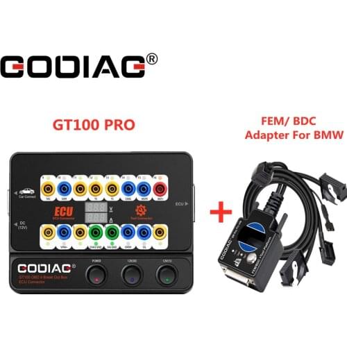 GODIAG GT100 PRO Test Platform with Electronic Current Display OBD II Break Out Box Get Free Gift FEM/ BDC Programming For BMW