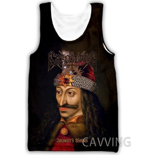 CAVVING 3D Printed Graveland Band Tank Tops Harajuku Vest Summer Undershirt Shirts Streetwear for Men/women