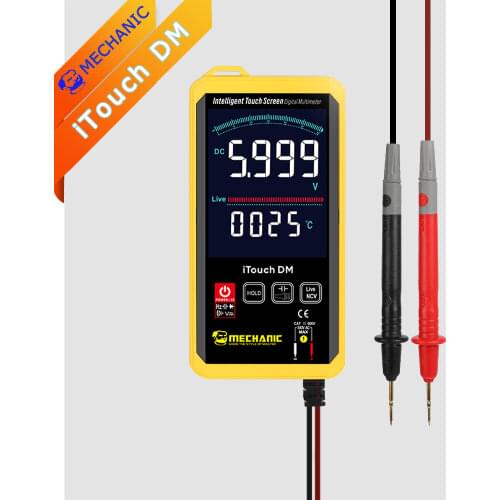 Multimeter MECHANIC iTouch DM Smart Touch 3.2-inch LCD HD display AC DC Temperature display diode FireWire Frequency TEST
