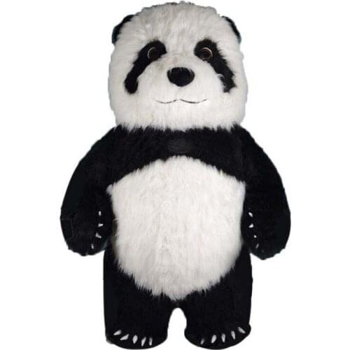 Panda Inflatable Mascot for Advertising 3M Tall Customize for Adult Animal Cartoon Mascotte Costumes Panda Adulte Maskot Kostume