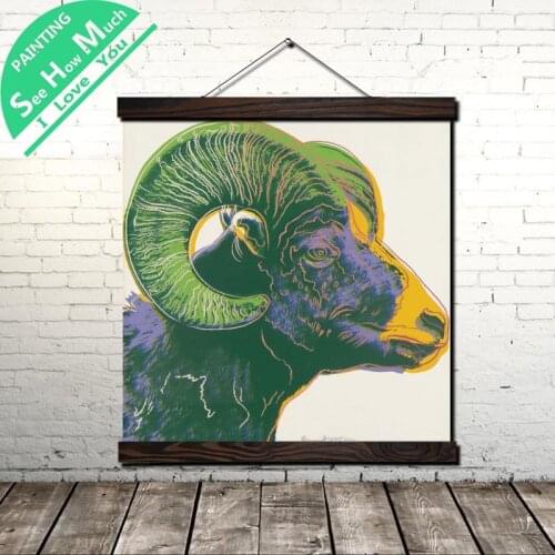 Endangered Species Scroll Painting Canvas Vintage Poster and Prints Wall Art Picture Living Room Bedroom Farmhouse Decoration