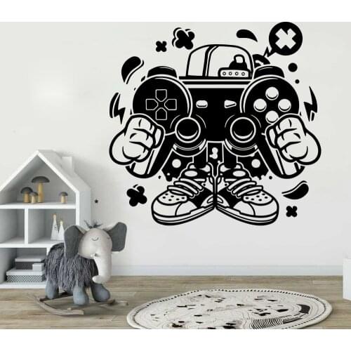 Controller Sticker Gamer Wall Decal Video Games Wall Sticker Controller Wall Decor