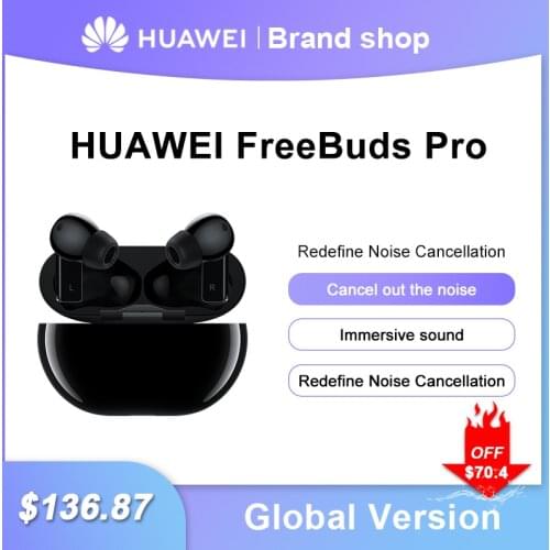 Huawei FreeBuds Pro Earphone TWS In-ear Wireless Bluetooth 5.2 Headset Earbuds Active Noise Cancellation Earphones