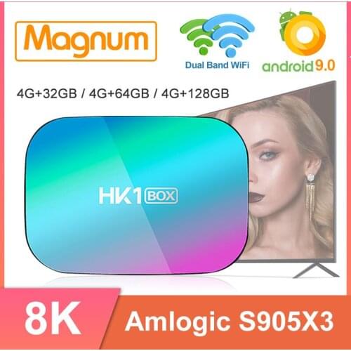 HK1 BOX IPTV Android Smart Tv Box Android 9.0 IPTV Amlogic S905X3 Smart Tv Set top box LEADCOOL 8K HD Media Player 2021 MAGNUM