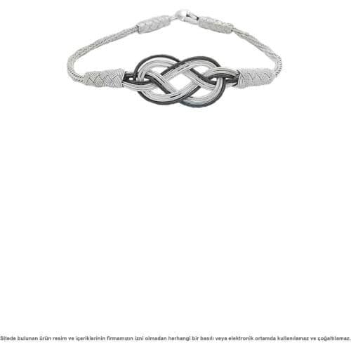 Silver Infinity Unısex Kazaz Bracelet