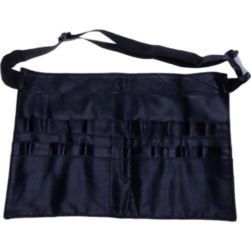Makeup-brush Bag Black Apron Belt Professional PVC Makeup Tool Case Bag Portable Makeup Tool Case Bag