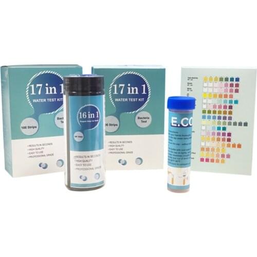 100 Pcs Water Test Strips 16-in-1 Aquarium Water Quality Test Strips for Water Quality Check Aquarium Fish Tank Pool