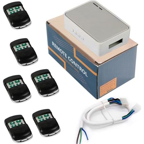 Universal Wireless Switch RF 433Mhz Remote Control Garage Door Controller Receiver Transmitter For Rolling Shutter Tubular Motor